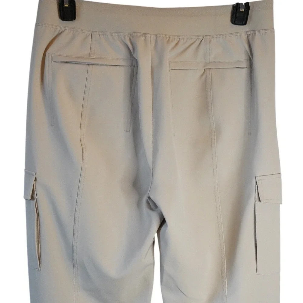 Athleta, Tall Endless High Rise Cargo Pants Zip Pockets Light Khaki Abalone 14T‎ - Picture 5 of 7